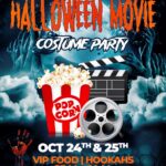 Hallowen movie costume party poster my naked city