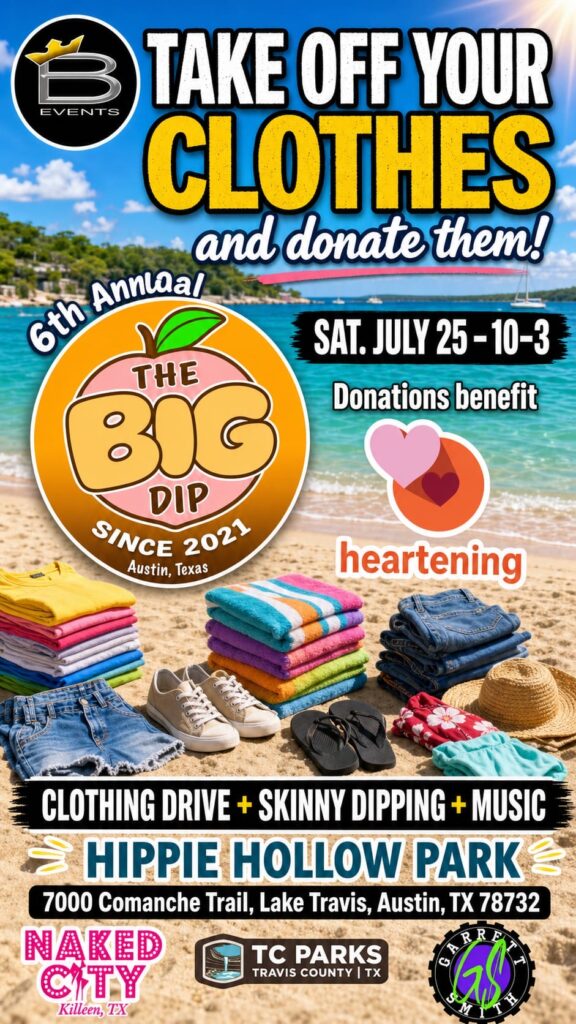 Take off your clothes and donate them