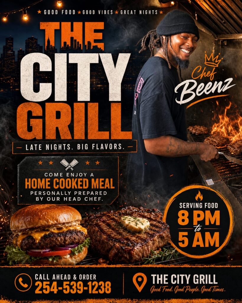 The city grill home cooked food