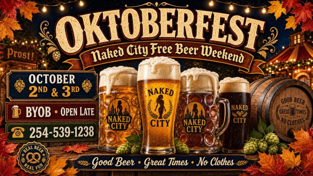 Octoberfest event at naked city